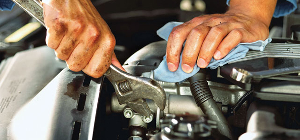 fixing car